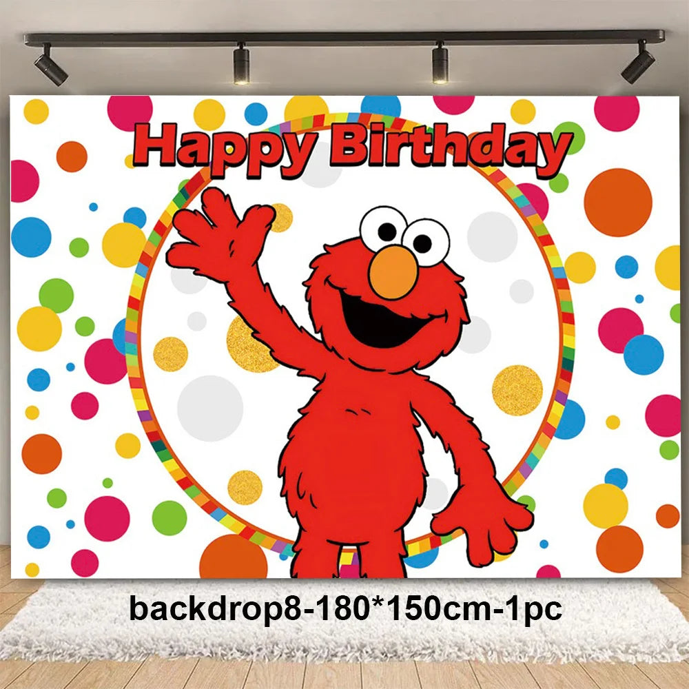 Cartoon Sesames Street Children's Birthday Party Decoration