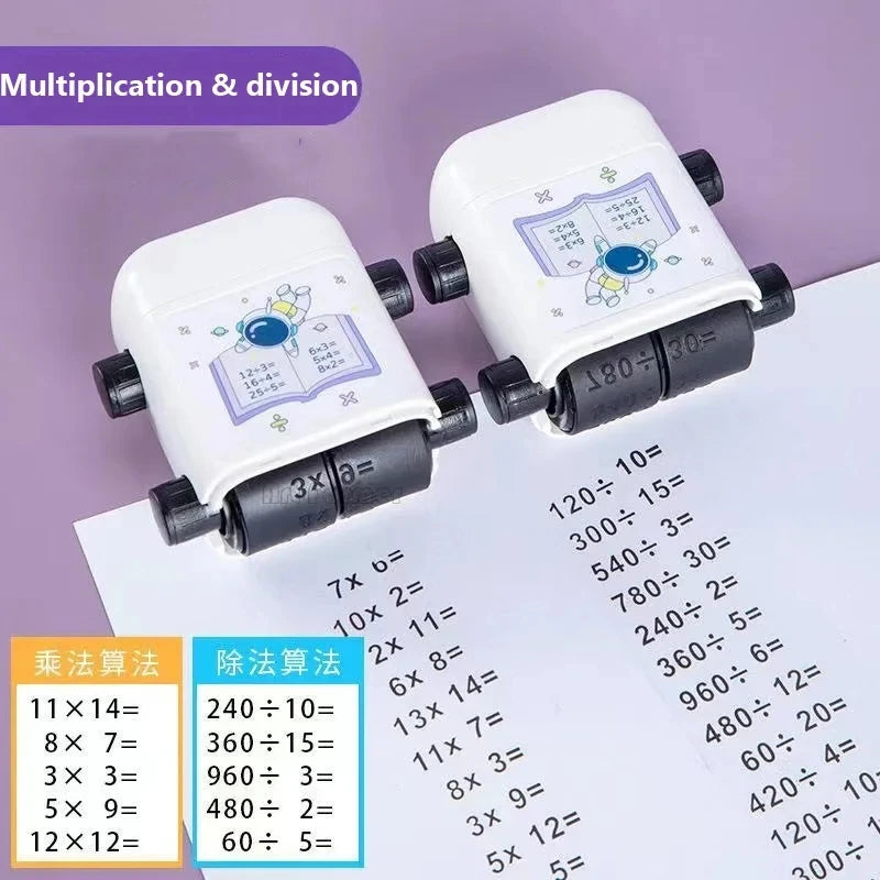 Math Roller Stamp Within 100 Multiplication and Division