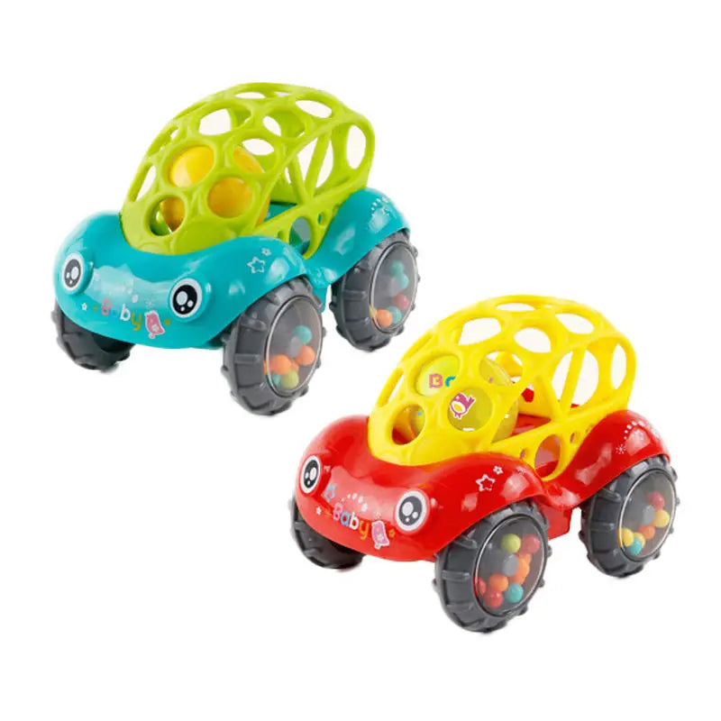 Soft Silicone Children Sensory Toy Cars Rubber Push and Go