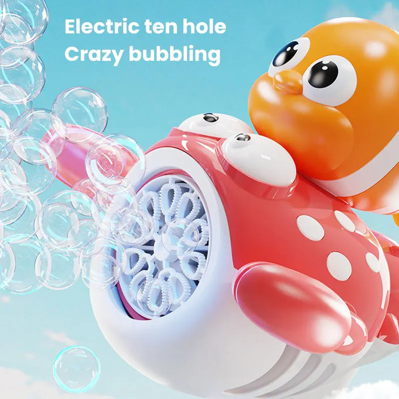 Handheld Bubble Machine Cartoon Clown Fish Lobster