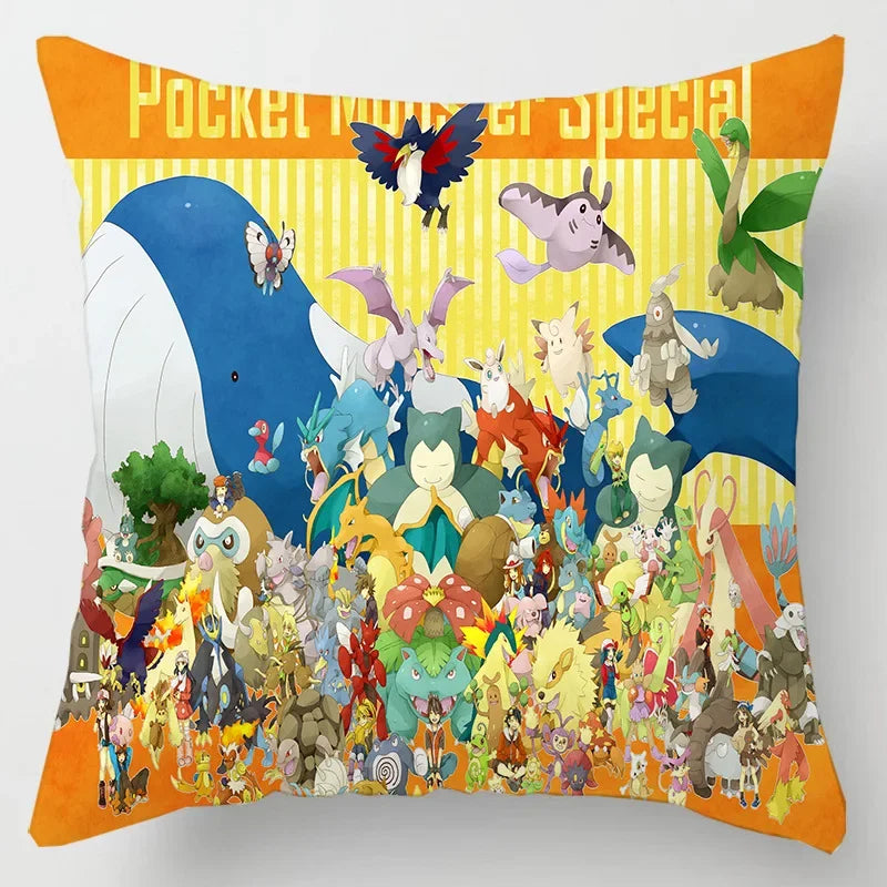 Anime Pokemon Pikachu Pillow Cover 45x45cm