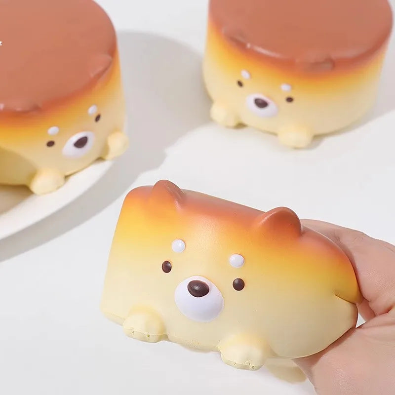 Cheese Puppy Cake Slow Rising Squeeze Toys