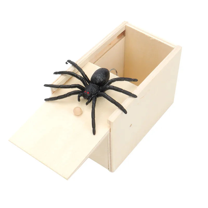 Spider Prank Box Pop Out Rubber Spider Handmade