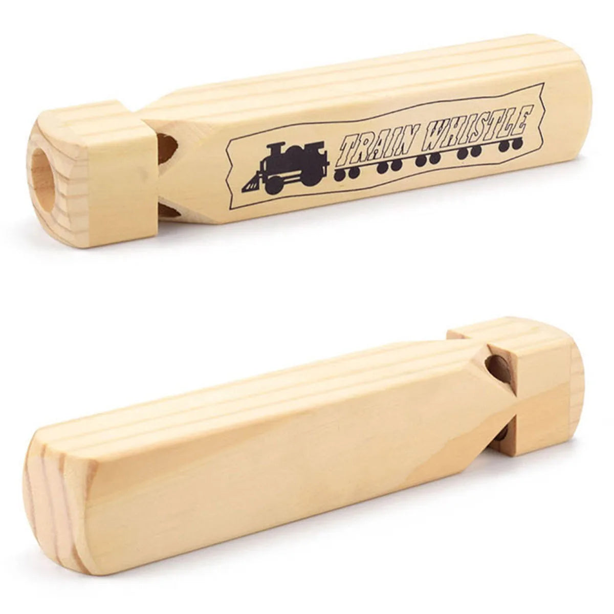 Wooden Train Whistle Music Kids Wood