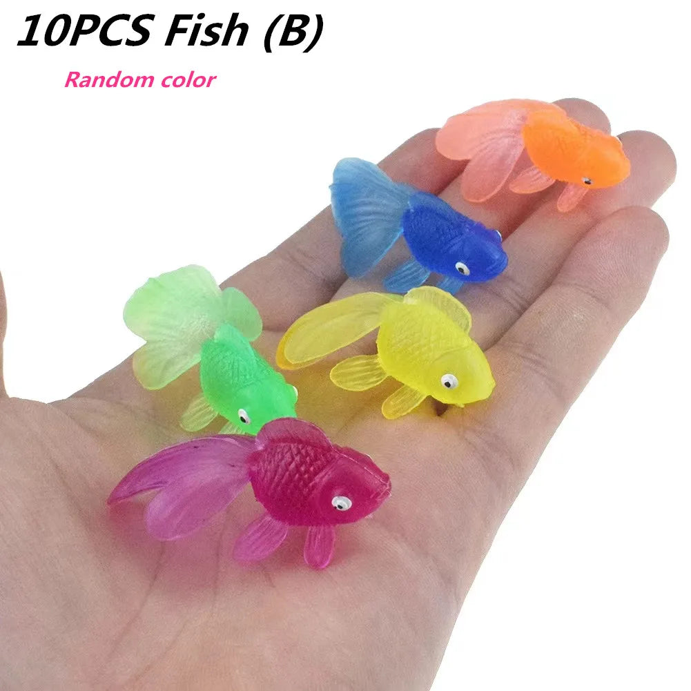 Kawaii Simulation Rubber Goldfish Baby Bath