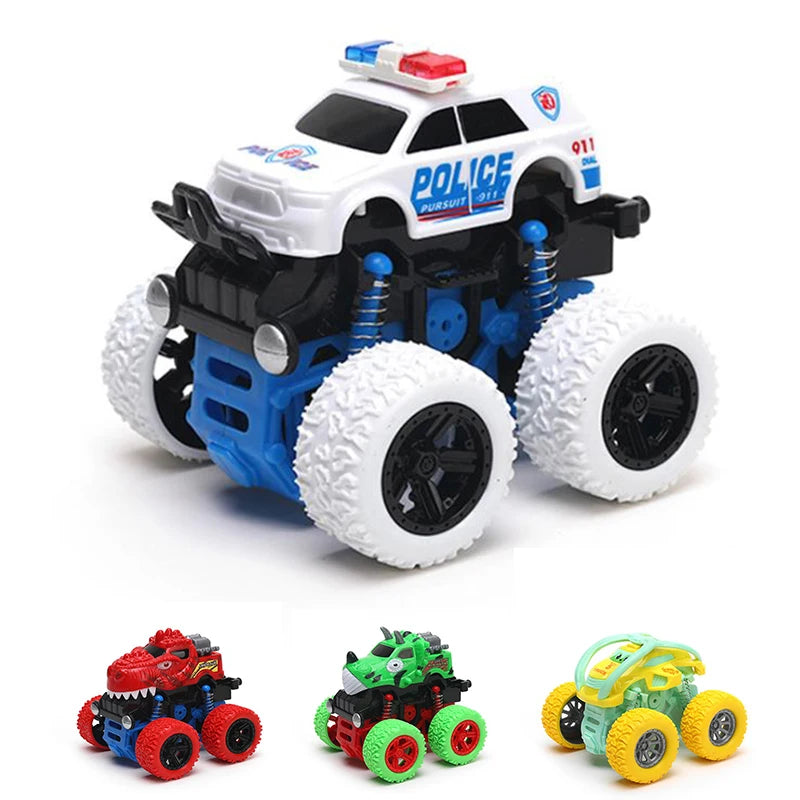 Inertial Off-Road Vehicle Pullback Children Climbing Car