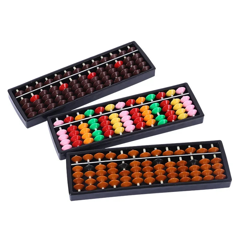 Portable Chinese 13 Digits Column Abacus Arithmetic Soroban Calculating