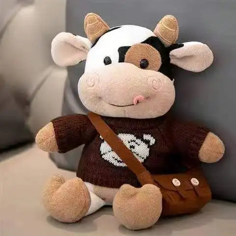 Cartoon Milk Cow Plush Doll Cute Simulation Cattle Animals