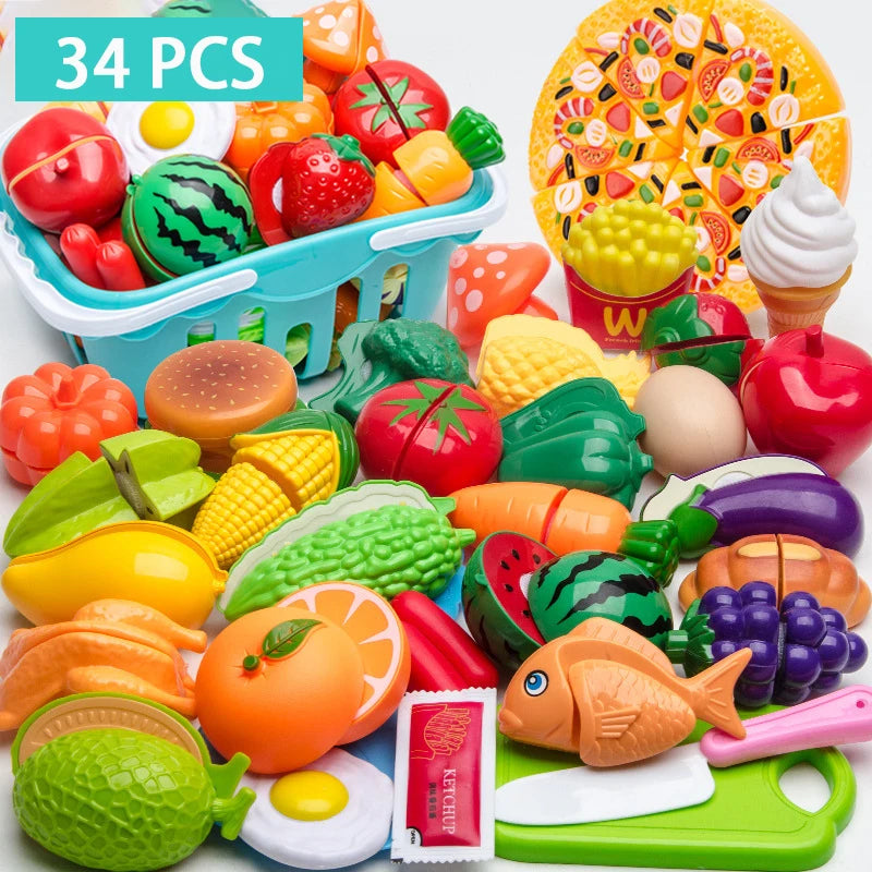 Educational Toy Plastic Kitchen Toy Set Cut