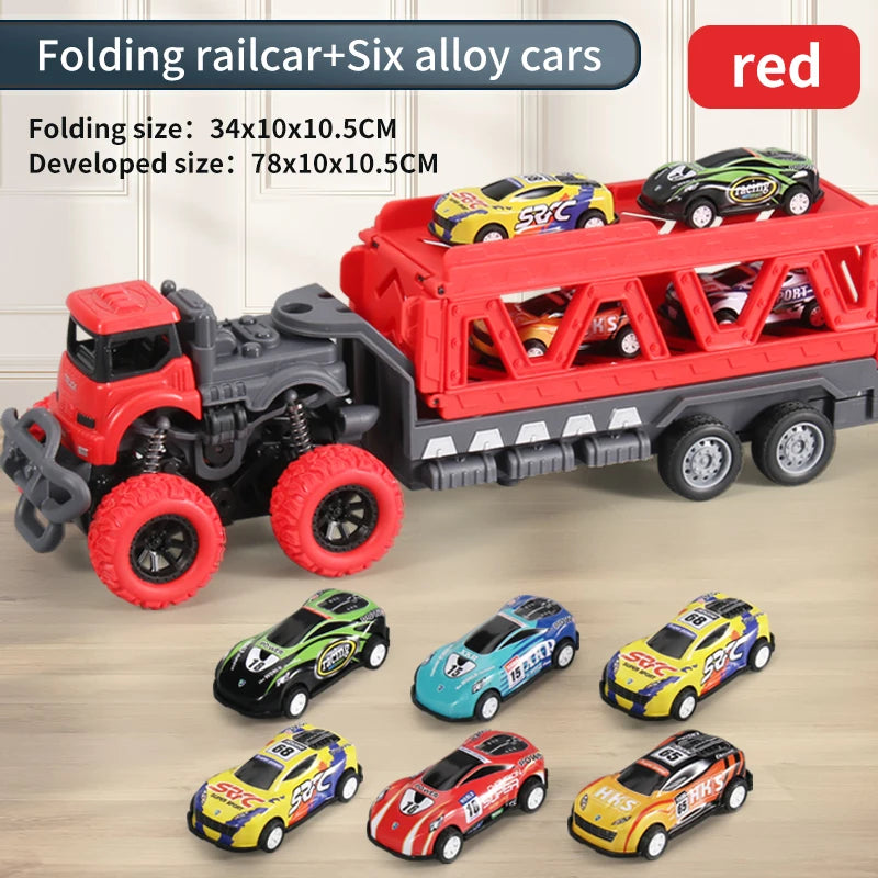 Deformable Rail Car Ejection Folding  Big Truck