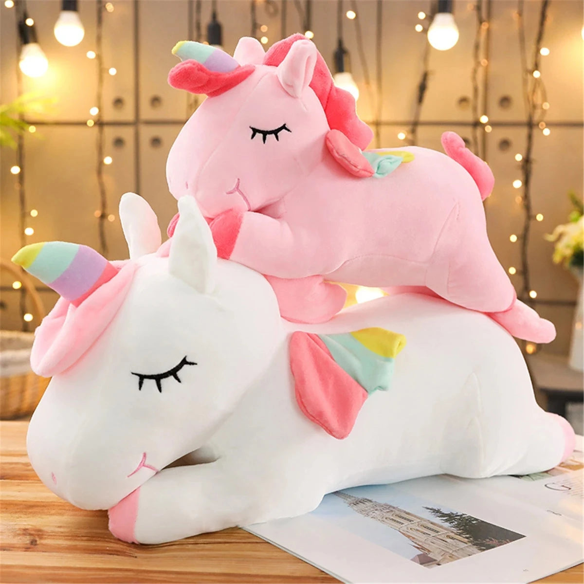 Kawaii Lying Unicorn Plush Toy Stuffed Soft Cute