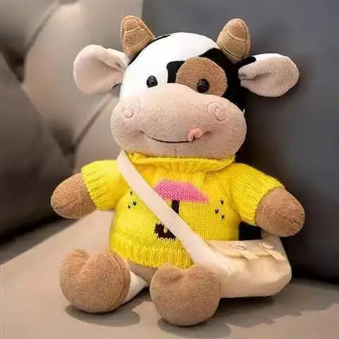 Cartoon Milk Cow Plush Doll Cute Simulation Cattle Animals