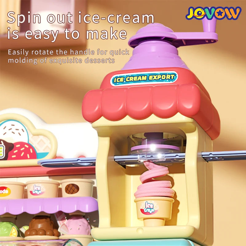 Children's Color Clay Noodle Machine DIY Play Dough Tools Ice Cream