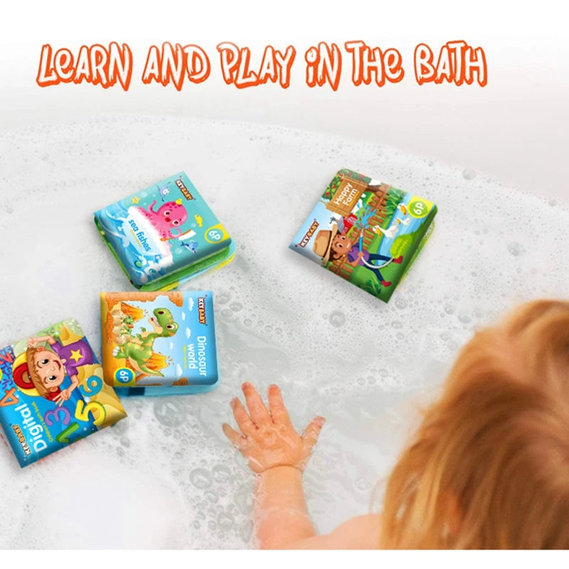 Soft Baby EVA Cartoon Bath Books with BB Whistle