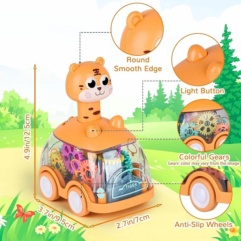 Baby Animal Car Toys Toddler Press and Go