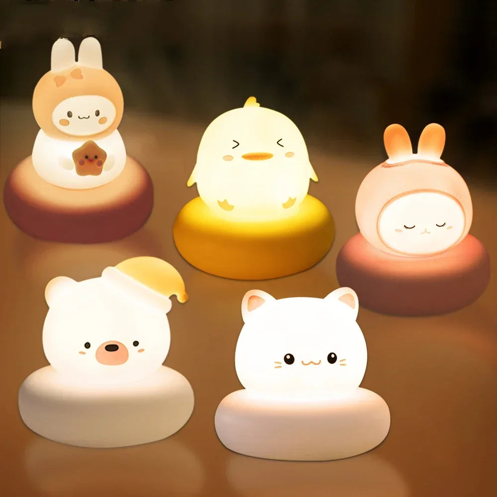 Cute Animal Night Light Novelty 3 Level Dimmable Nursery