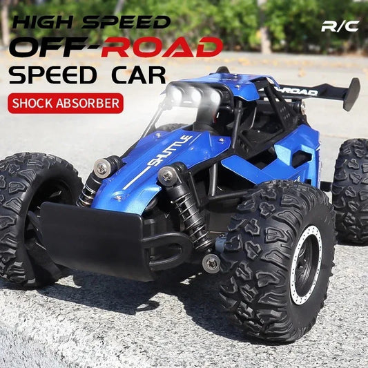 New RC Car 1:16 2WD with LED Light 2.4G 20KM/H High Speed Off-Road Climbing Remote Control