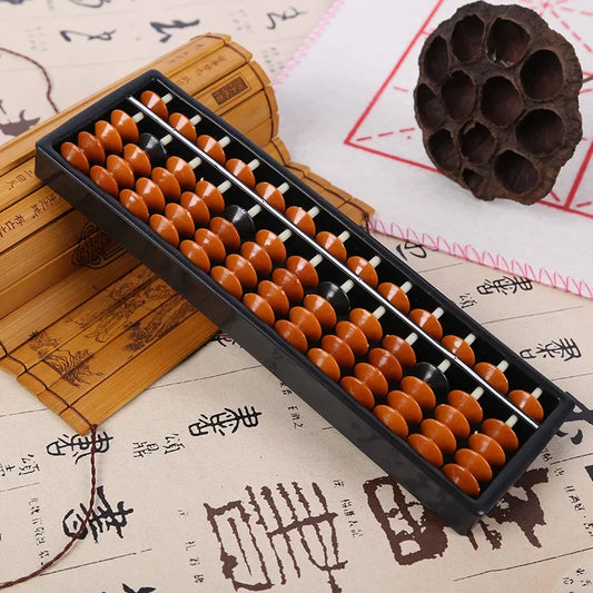 Portable Chinese 13 Digits Column Abacus Arithmetic Soroban Calculating