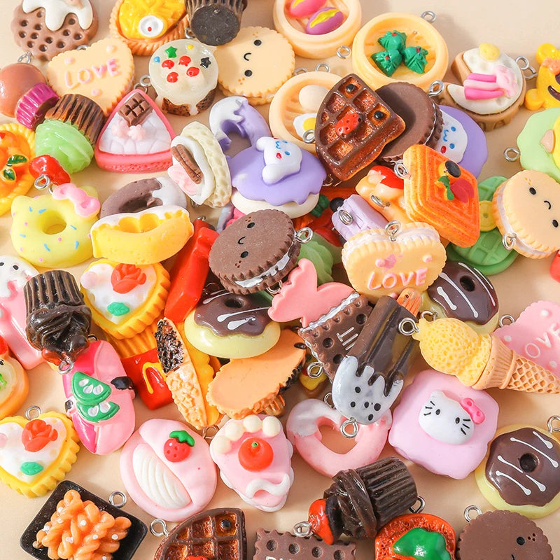 New In Mix Kawaii Sweet Dessert Pendant Lovely Donuts Charms