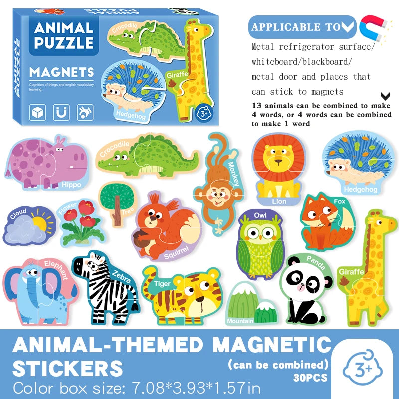 Montessori Cute Fridge Magnets for Children