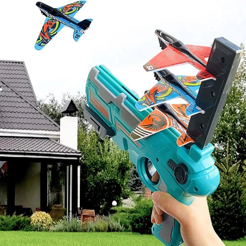 Children's Toy for Boys Ejection Aircraft Shooting Game Outdoor