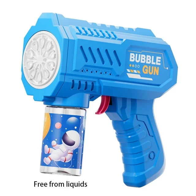 Unicorn electric bubble gun, toy bubble machine