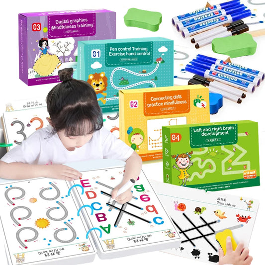 Children Montessori Drawing Toy Pen Control Training