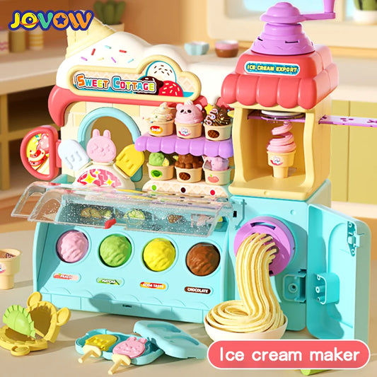 Children's Color Clay Noodle Machine DIY Play Dough Tools Ice Cream