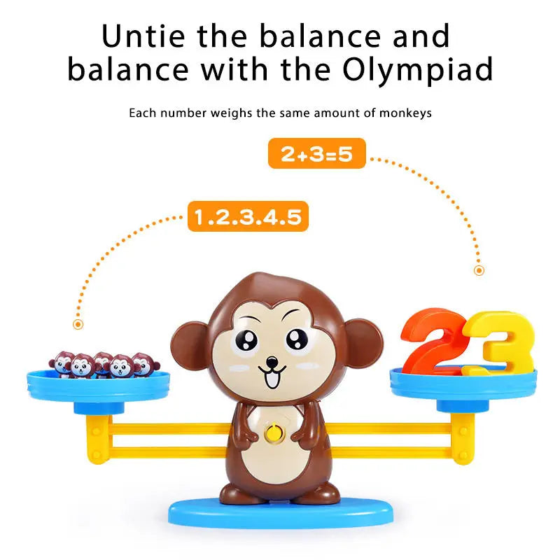 Monkey Balance Math Toy Baby Montessori