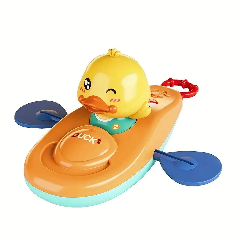 Little Yellow Duck Kayak Toy Swimming Pool Bathroom