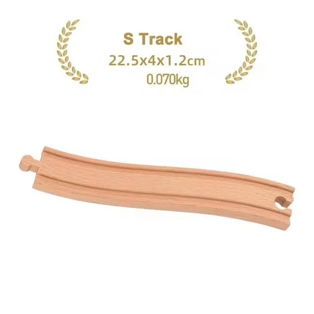 New Wooden Track Accessories Beech Wood Railway Train