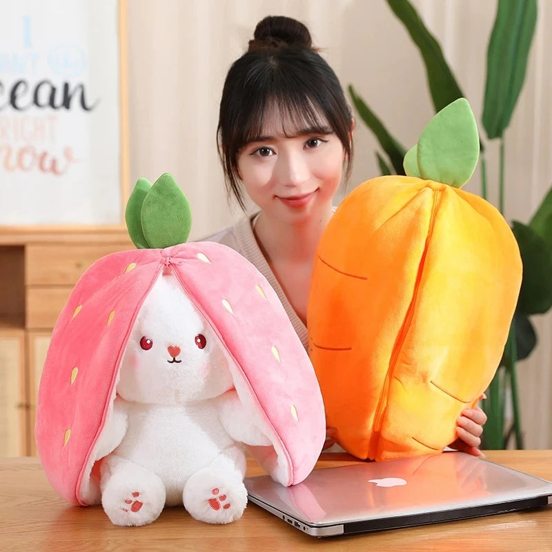 Creative Funny Doll Carrot Rabbit Plush Toy Stuffed Soft