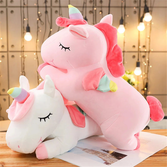 Kawaii Lying Unicorn Plush Toy Stuffed Soft Cute