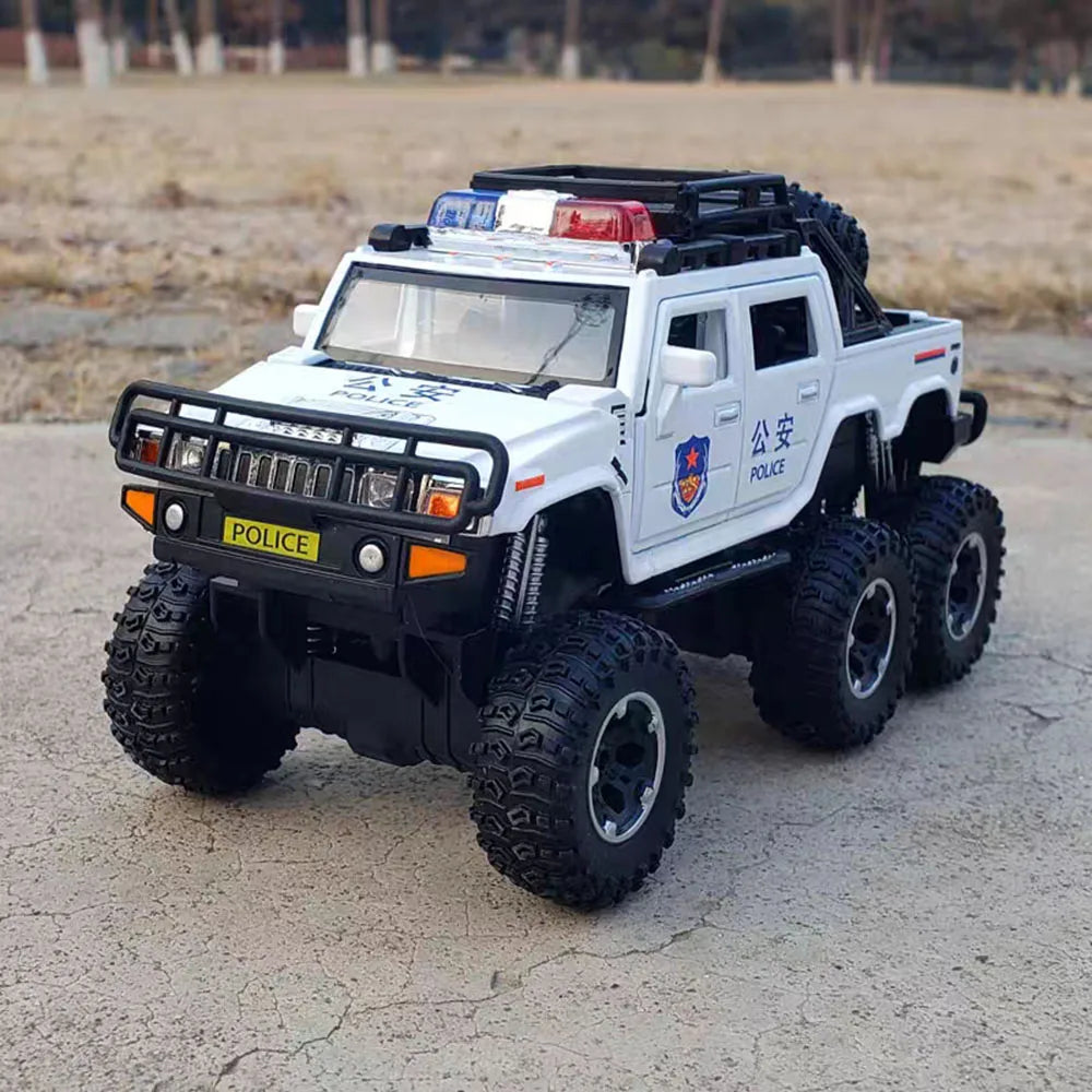 Hummer Police Cars Toy Model 7 Doors Opened