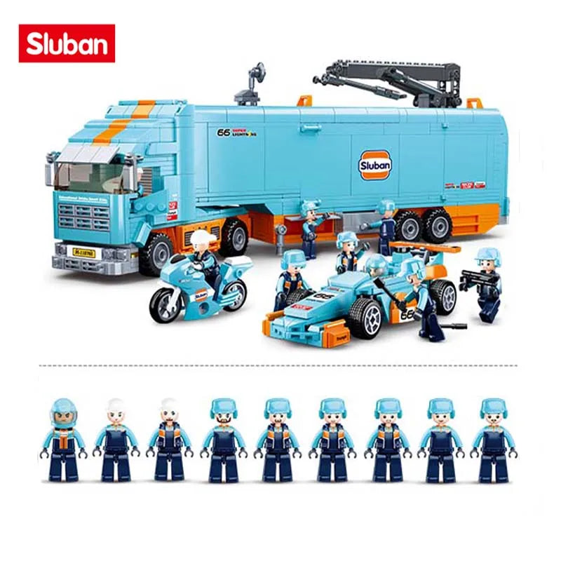 Sluban Building Block Toys Transport Truck 1044PCS Bricks