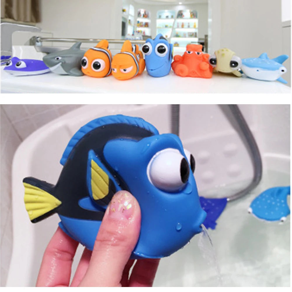 Marine Animal Bath Toys Cute Shark Bat Fish