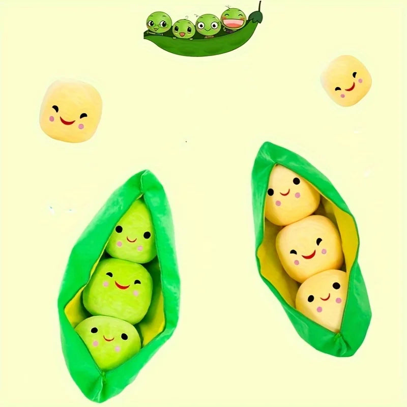 Cute Plush Peas Filled Plant Toy Creative Pea