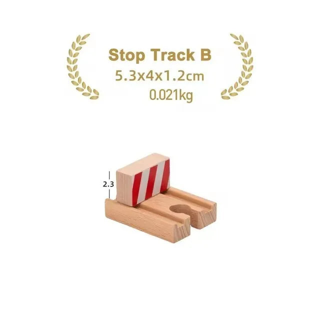 New Wooden Track Accessories Beech Wood Railway Train