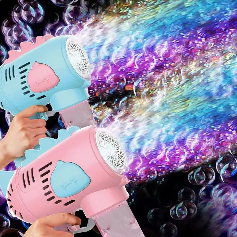 New Dinosaur Electric Automatic Light Bubble Machine