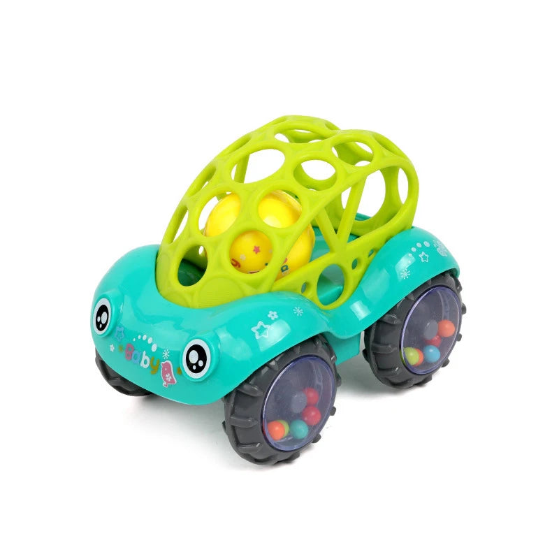 Soft Silicone Children Sensory Toy Cars Rubber Push and Go