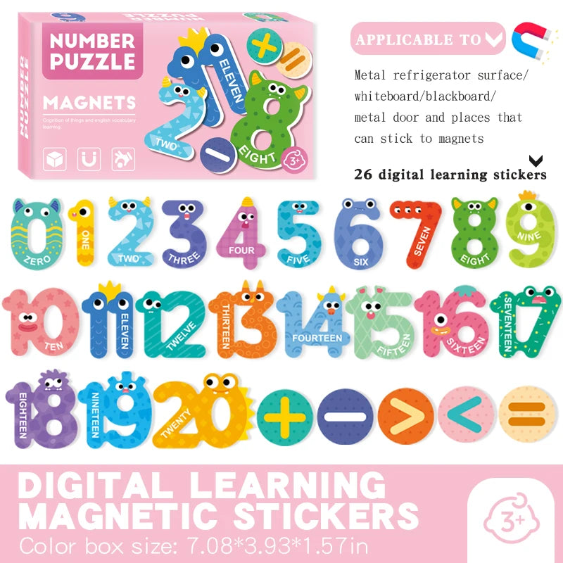 Montessori Cute Fridge Magnets for Children