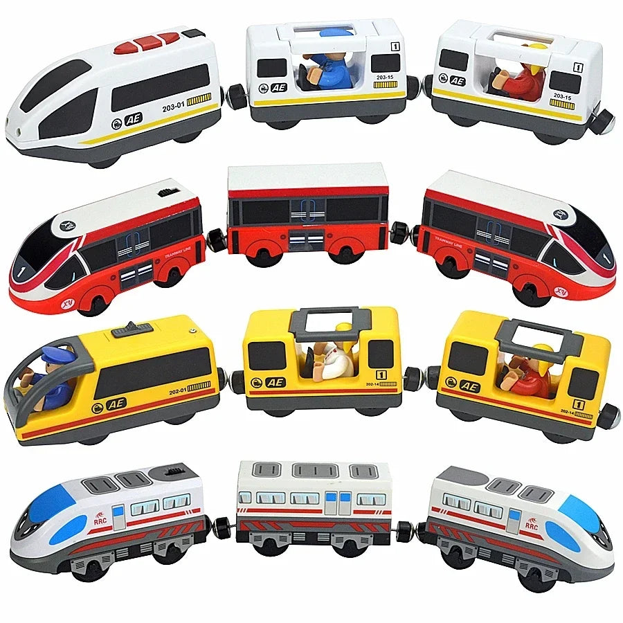 Train Track Wooden Train Toys Magnetic Set