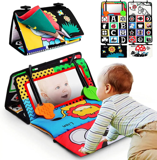 Black And White Baby Floor Mirror Tummy Time Sensory