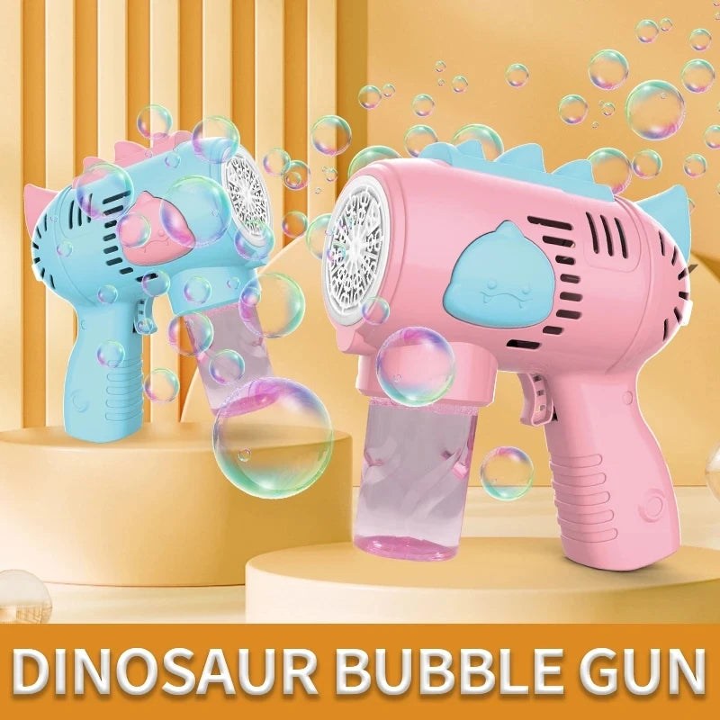 New Dinosaur Electric Automatic Light Bubble Machine