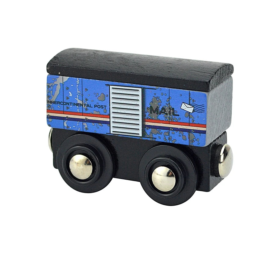 Wooden Magnetic Train Car Locomotive Toy Wood Railway