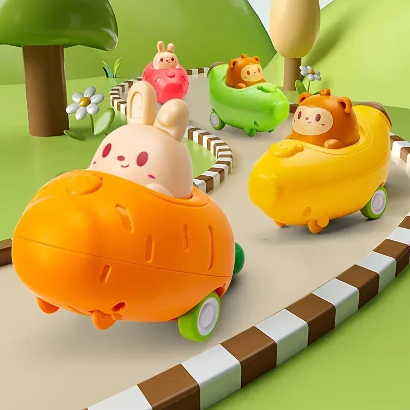 Baby Animal Car Toys Toddler Press and Go